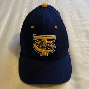 Zephyr Navy and Gold Embroidered Logo Baseball Cap